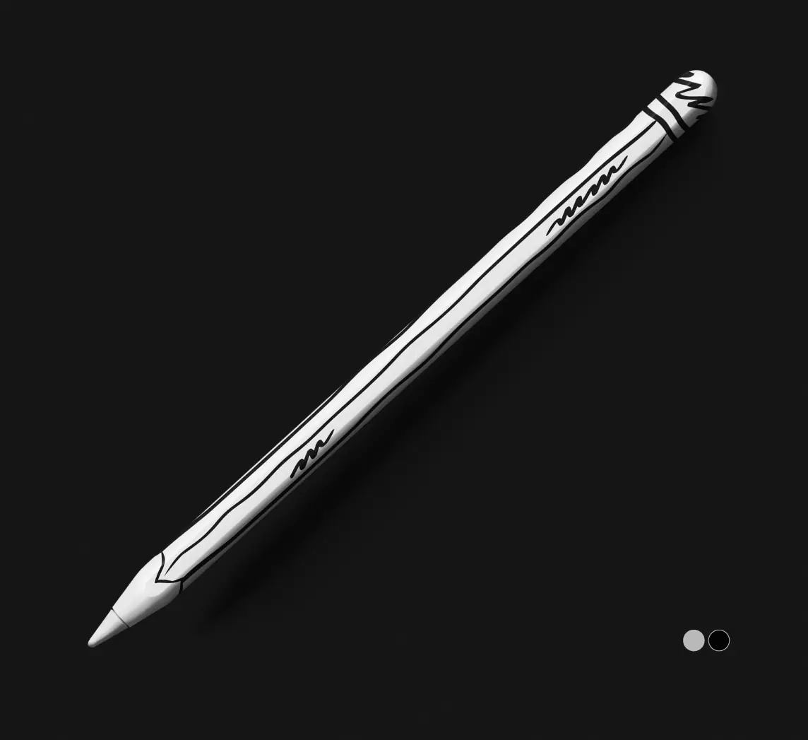 Doodle Doodly Apple Pencil Skin Wrap — Doodle Edition by Printiland